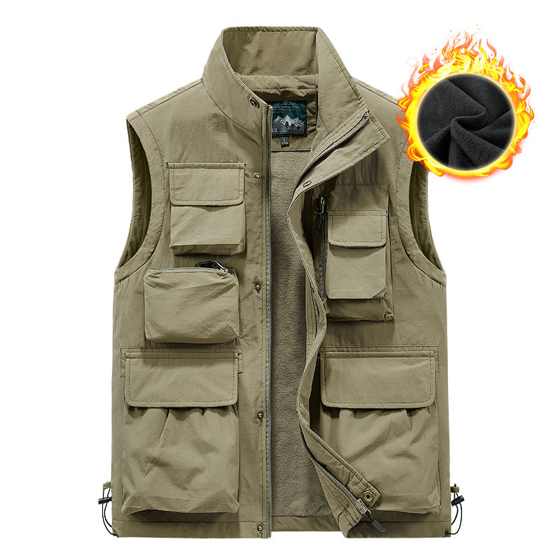 Lighteme Men’s Classic Utility Cargo Vest