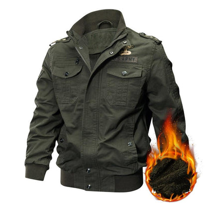 Lighteme Cotton Lightweight Army Winderbreaker Jacket