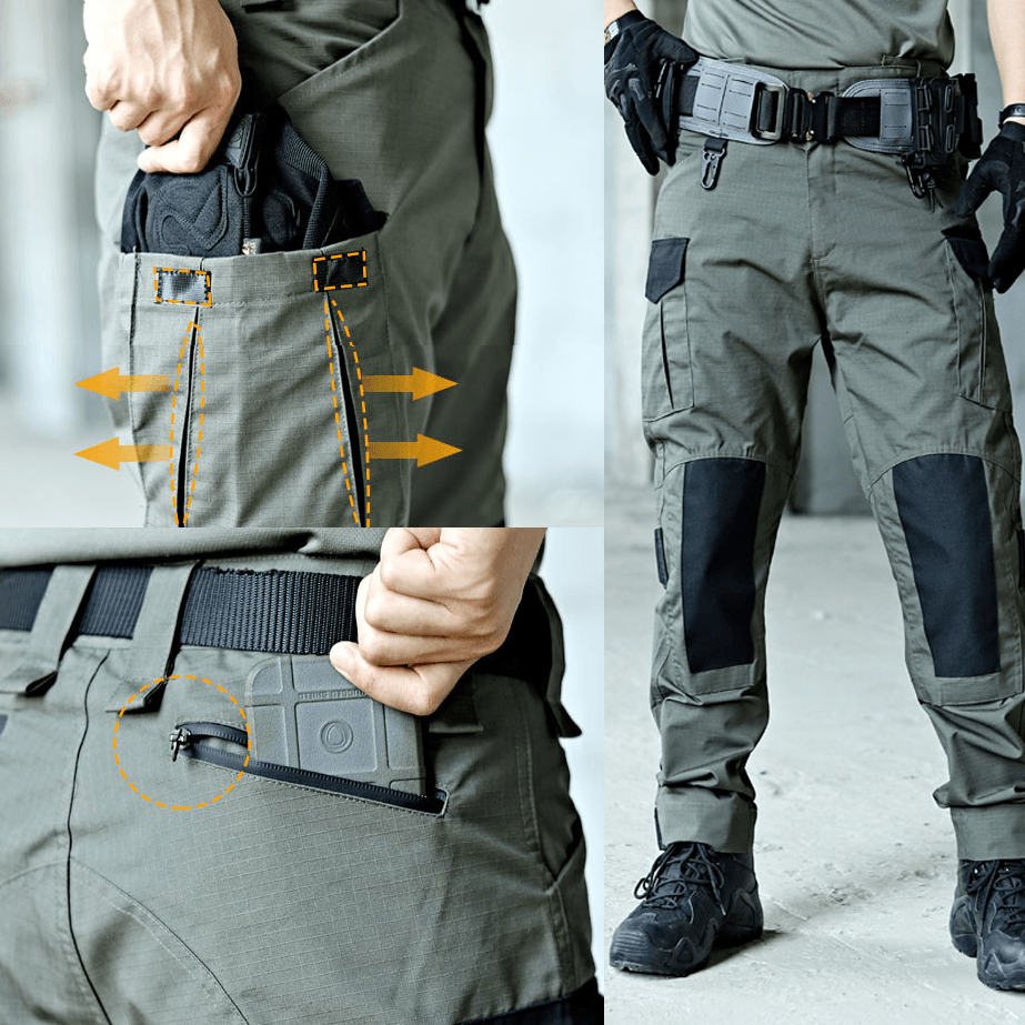 Lighteme Men's Waterproof Ripstop Tactical Work Pants Hiking Pants