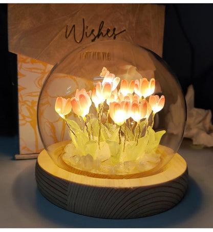 Lighteme Handmade Tulip Night Light Kit Perfect for valentines gift with gift box