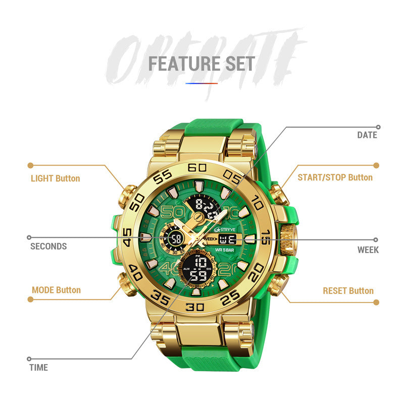 TWS Colorful Functional Waterproof Tactical Watch