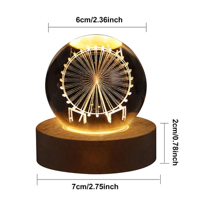 Lighteme Mini Crystal Ball Night Light