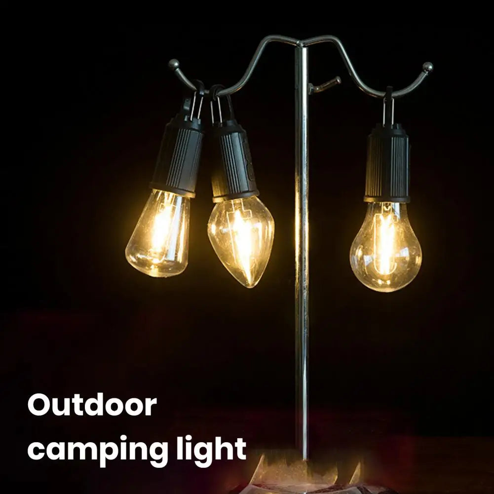 Lighteme Outdoor LED Camping Bulbs with Clip Hook Pack of 3