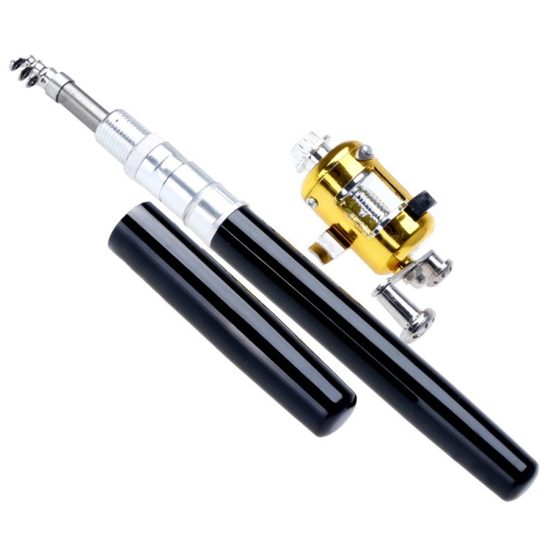 Lighteme Mini Telescopic Pocket Pen Fishing Rod + Reel