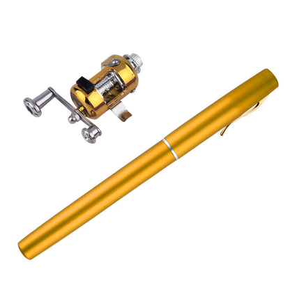 Lighteme Mini Telescopic Pocket Pen Fishing Rod + Reel