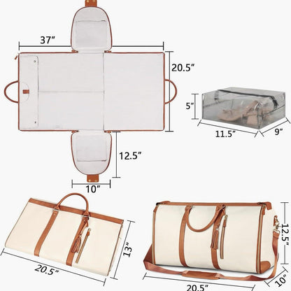 Lighteme Foldable wardrobe bag with multiple pockets