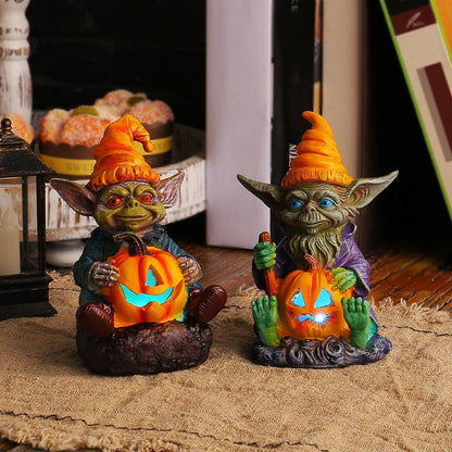 Lighteme - Halloween Resin Statue with Pumpkin Lamp | BUY 1 GET 1 FREE