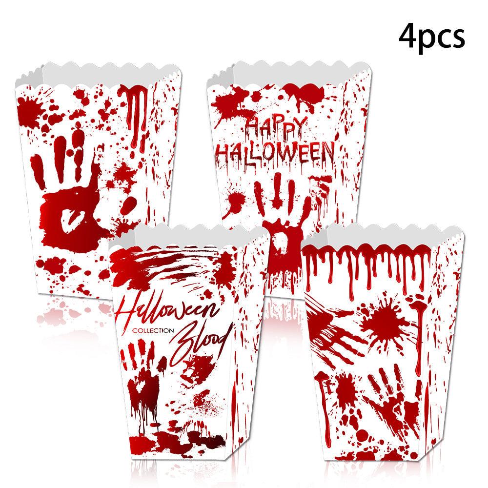 Lighteme 4Pc Halloween Popcorn Boxes