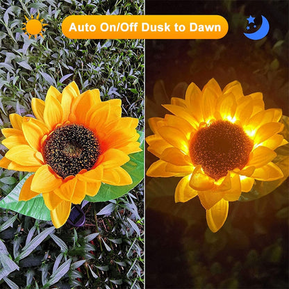 Lighteme Solar Sun flower Lights Make your garden more attractive