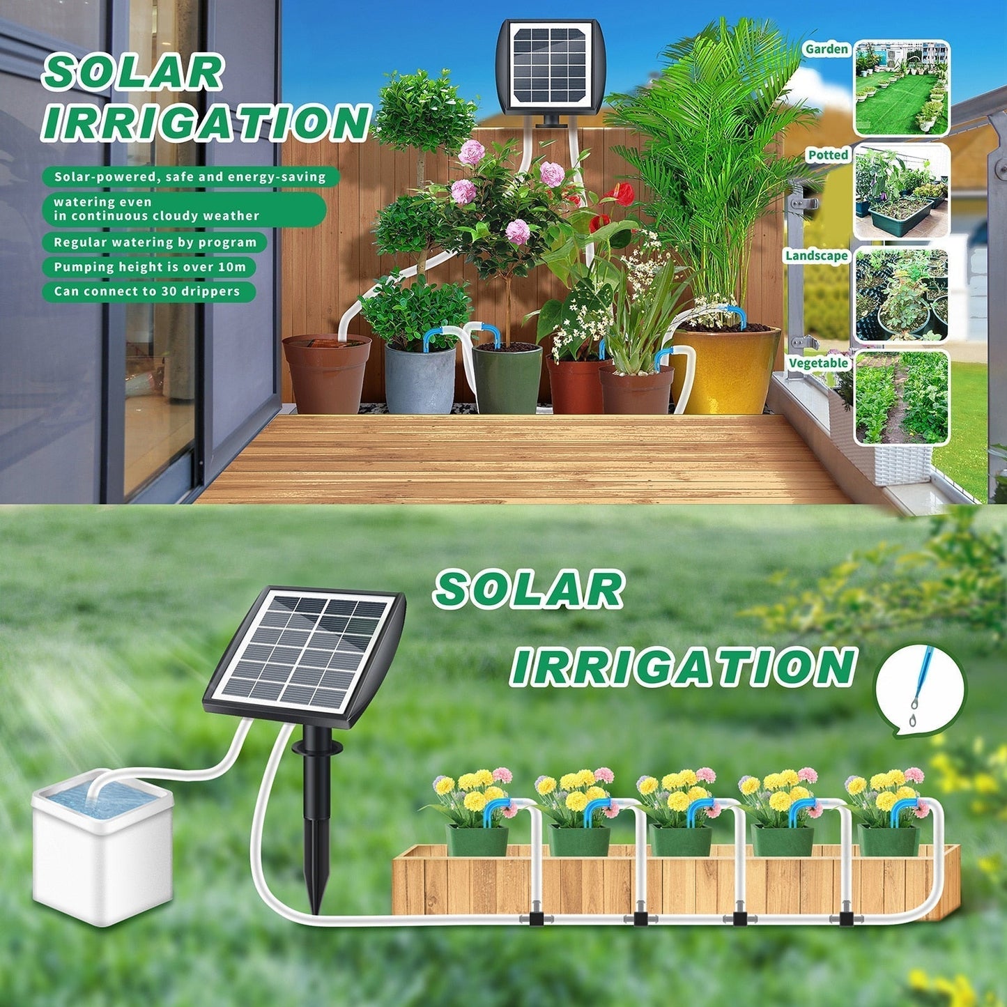 Lighteme Solar Watering Never worry about your plants again!