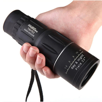 Lighteme Dual Day Night Vision 16X52 Monocular Telescope