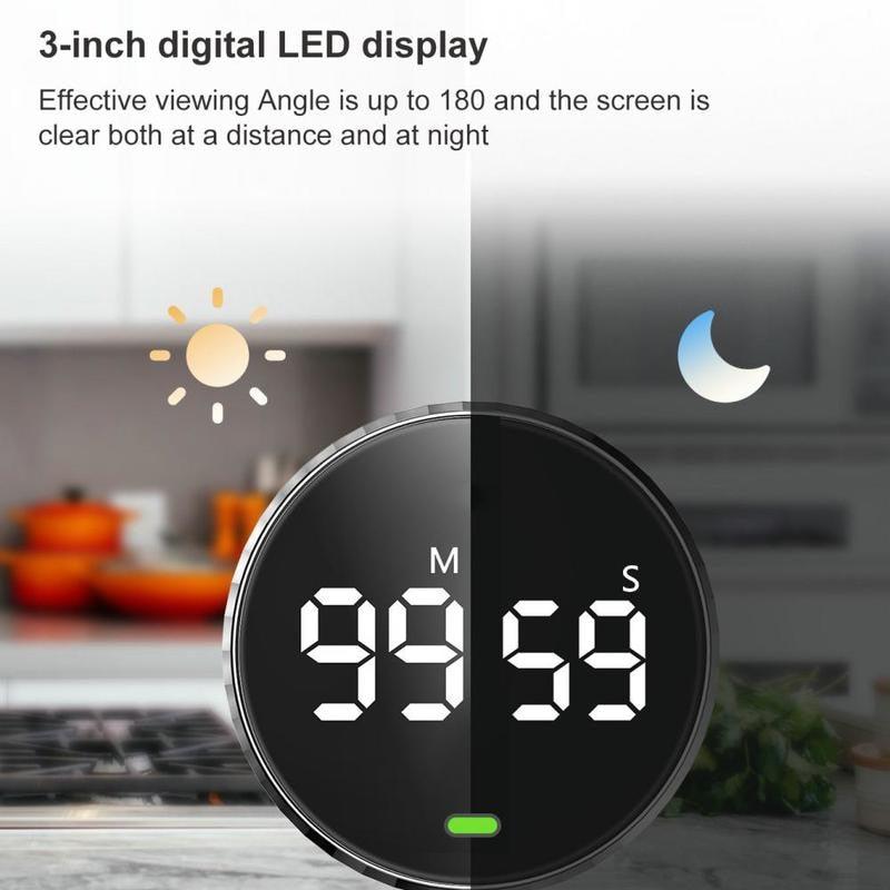 Lighteme Magnetic LED digital kitchen timer