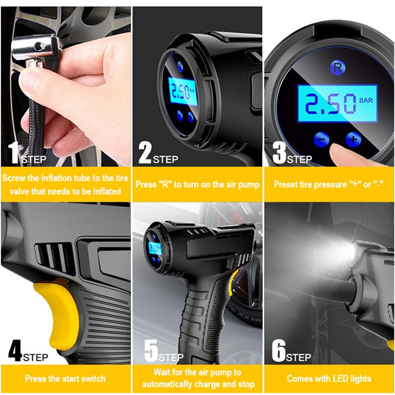 Lighteme Cordless car air compressor