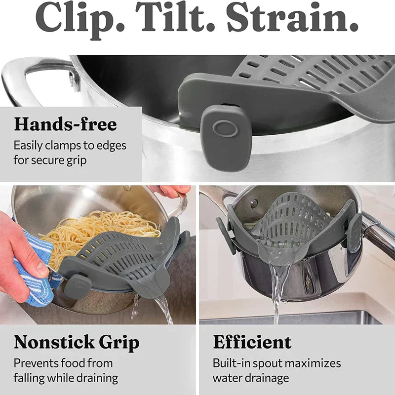 FlexiStrain™ - Silicone kitchen strainer and drainer [last day discount]