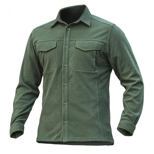 Lighteme Tactical Men's Long Sleeve Shirt, Stretch Fabric, Warm Jacket For Winter