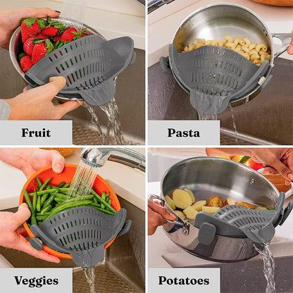 FlexiStrain™ - Silicone kitchen strainer and drainer [last day discount]