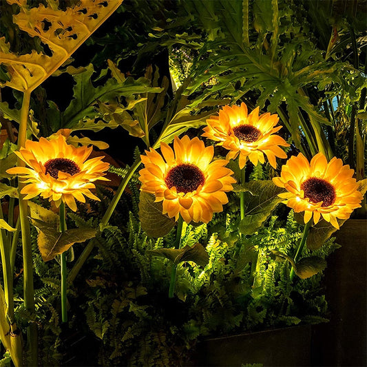 Lighteme Solar Sun flower Lights Make your garden more attractive