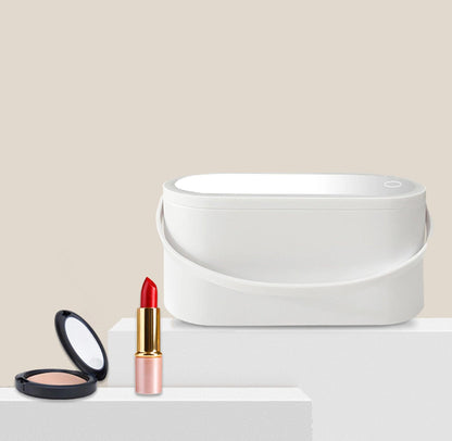 Lighteme Portable Makeup Box with LED Lighted Mirror