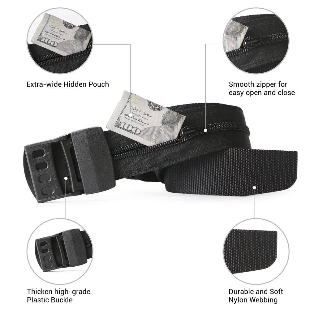 Lighteme Travel Belt Hidden Wallet