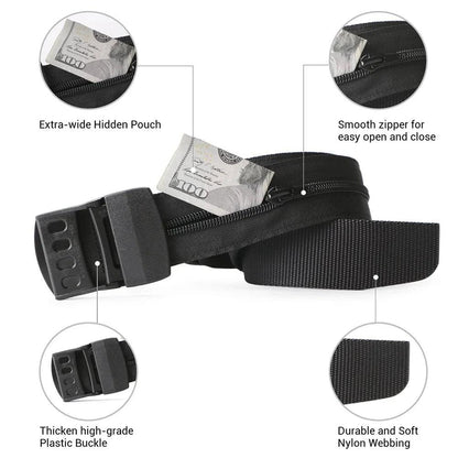 Lighteme Travel Belt Hidden Wallet