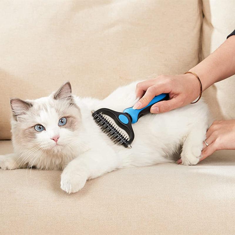 Lighteme 2-in-1 Pet Grooming Tool for pet care - dual-head design