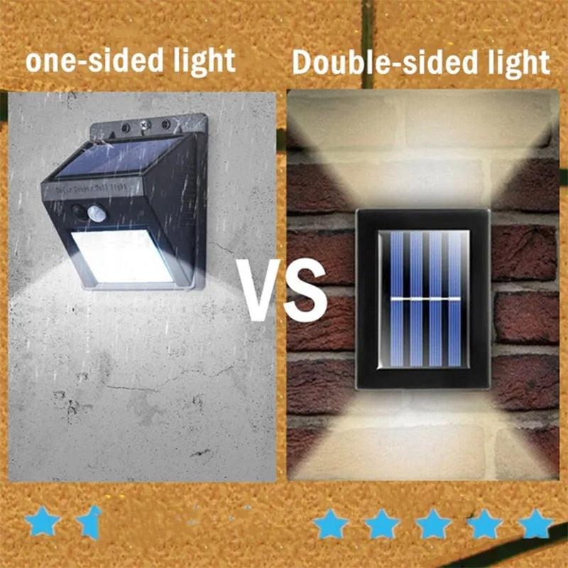 Lighteme Waterproof Solar Powered Outdoor Wall Light | BUY 1 GET 1 FREE (2PCS)