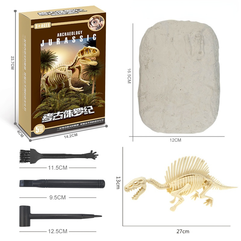 Lighteme Dinosaur Fossil Digging Kit for Kids - Complete Set