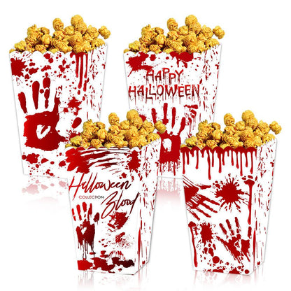 Lighteme 4Pc Halloween Popcorn Boxes