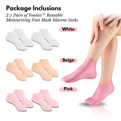 Lighteme Reusable Moisturizing Foot Mask Silicone Socks | BUY 1 PAIR GET 2 PAIRS