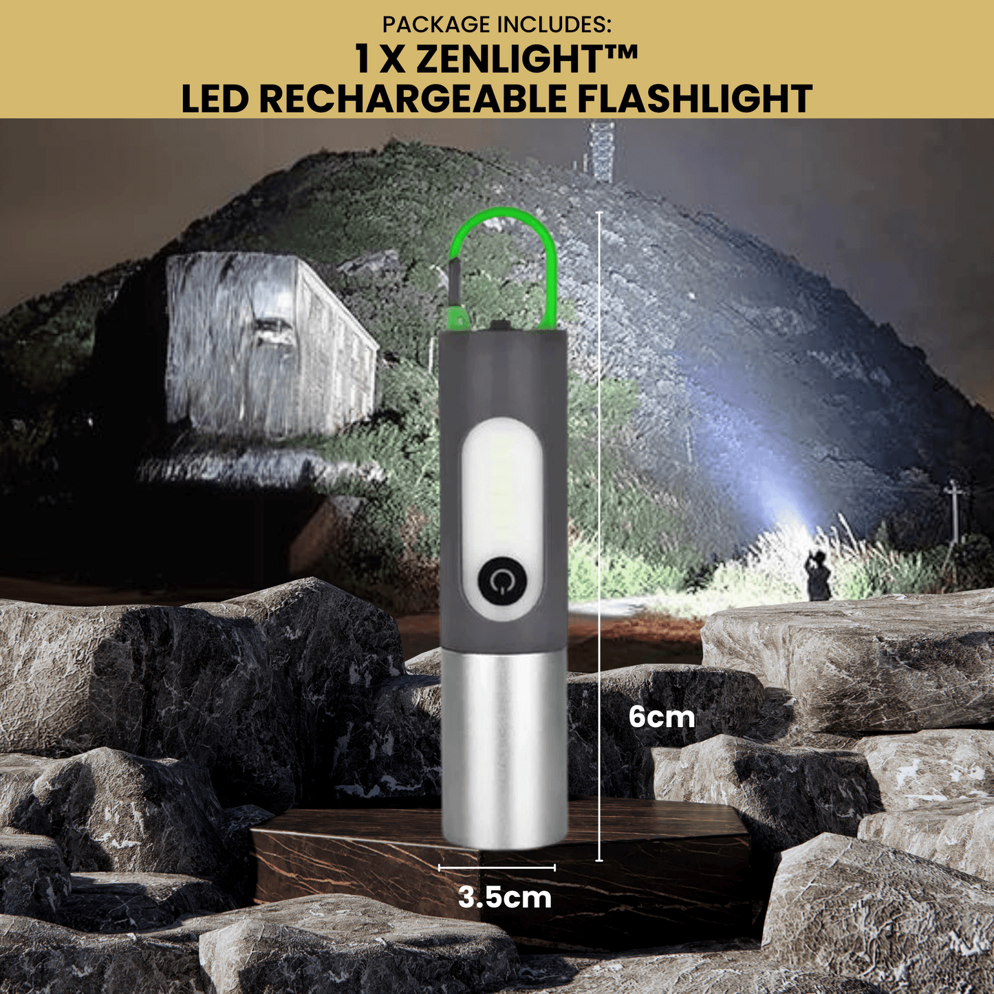 Lighteme Camping supplies Rechargeable LED flashlight