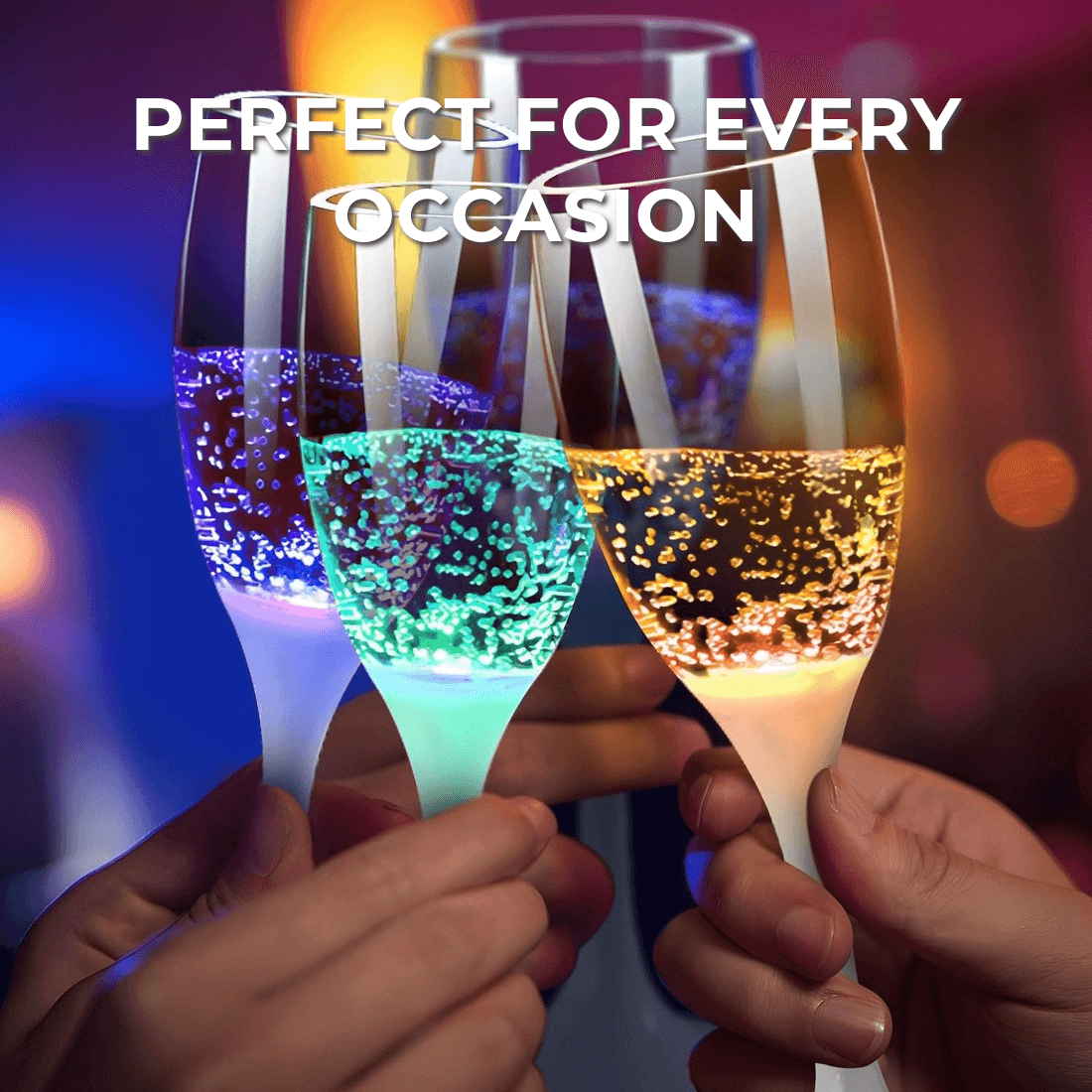 Lighteme LED Champagne Glass | Light Up Your Celebrations with a Sparkling Touch!