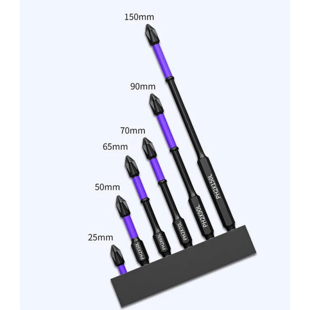 Lighteme Upgraded High Hardness And Strong Magnetic Bit | Set of 6