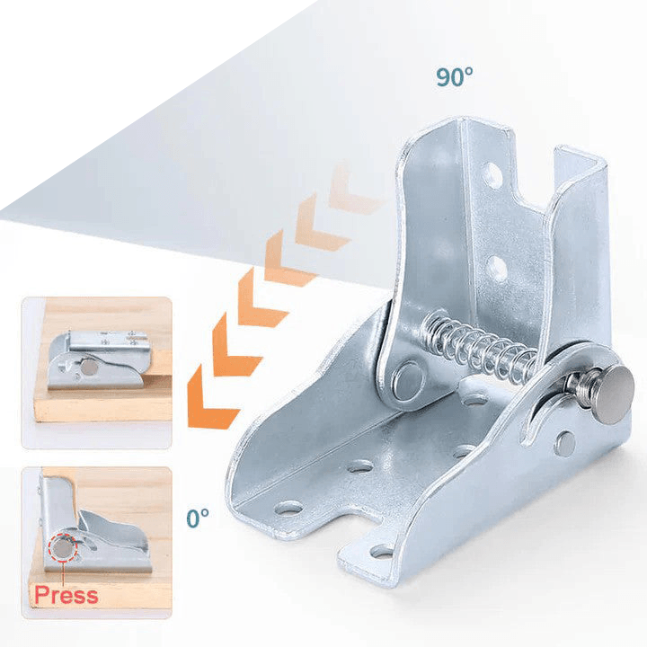 Lighteme Hinges Quickly installed 90° self-folding closure