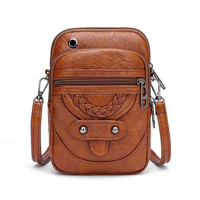 Lighteme leather crossbody bag