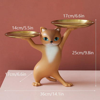 Lighteme Creative cat holding plate