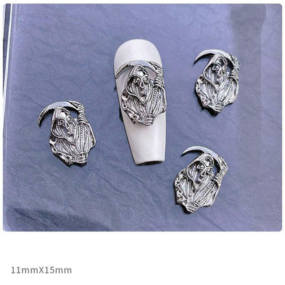 Lighteme 3D Gothic Halloween Nail Charms – Pack of 10