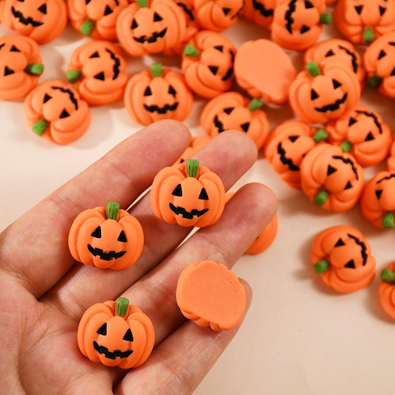 Lighteme 20pc Resin Flat-Backed Mini Halloween Pumpkin Miniatures