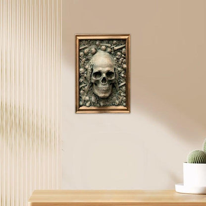 Lighteme 3D Halloween Three Wise Skulls Framed Picture