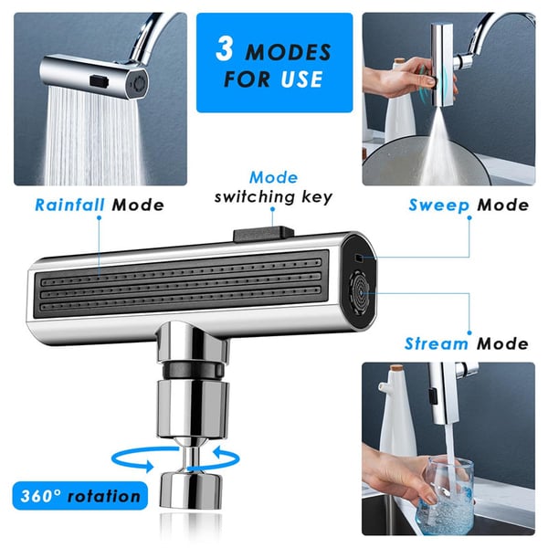 Lighteme Waterfall Kitchen Faucet