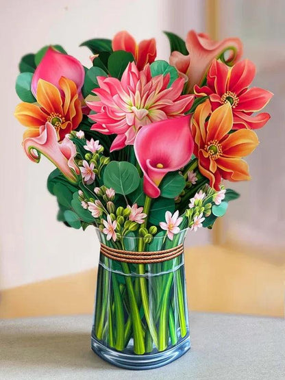 Lighteme 3D Flower Bouquet Greeting Card