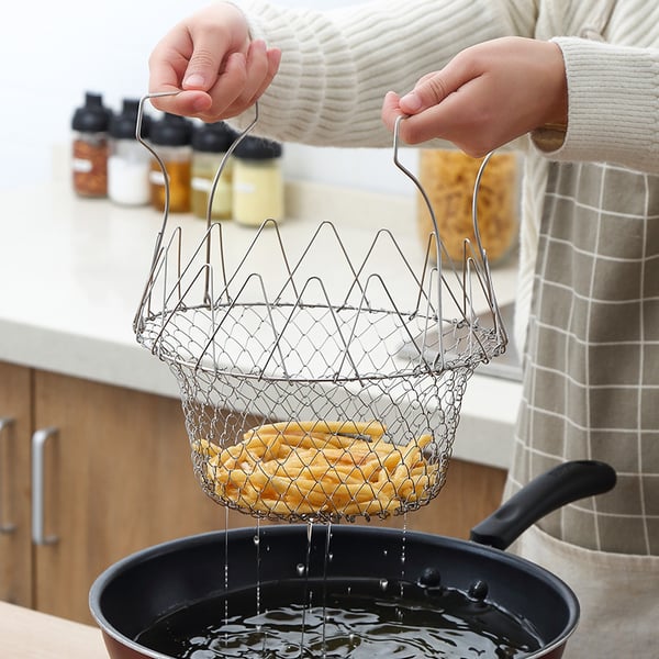 Lighteme Multifunctional Foldable Fry Basket