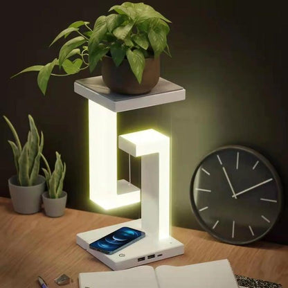 Lighteme Suspended anti-gravity wireless charging desk lamp