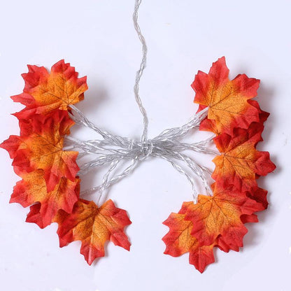 Lighteme Halloween Maple Leaf LED Light String