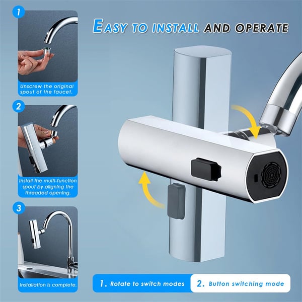 Lighteme Waterfall Kitchen Faucet