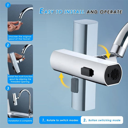 Lighteme Waterfall Kitchen Faucet