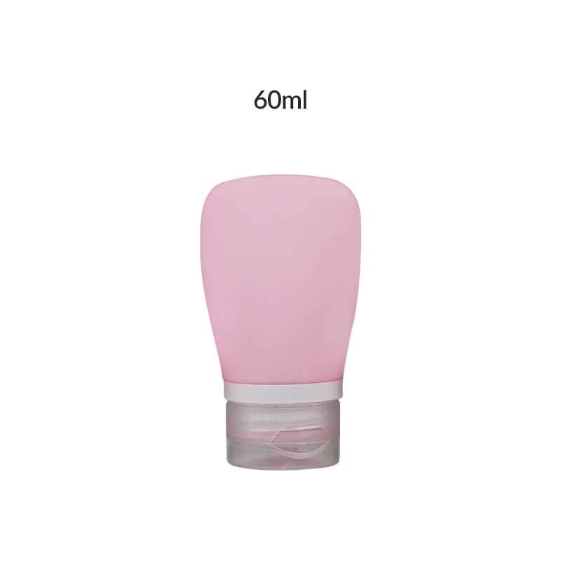 Lighteme Travel Silicone Bottle Set – 2-Pack for Shampoo, Shower Gel & Cosmetics