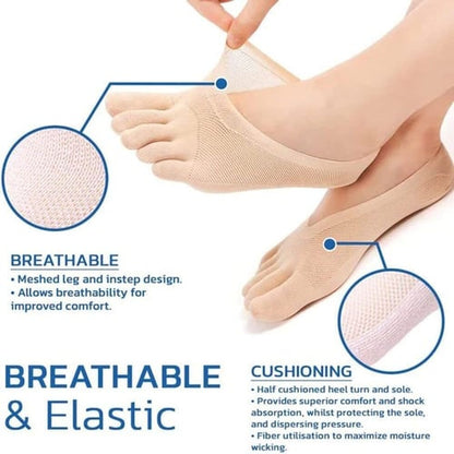 Lighteme Ultra-Thin Five-Toe Breathable Socks | Set of 5 Pairs