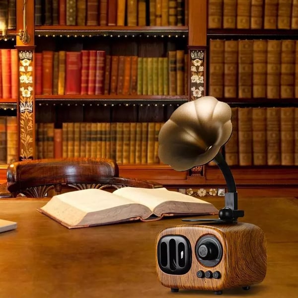 Lighteme Retro Phonograph Bluetooth Speaker