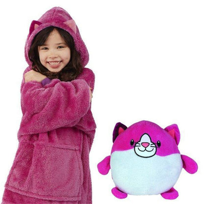 Lighteme Warm Comfy Pet Shaped Pillow Cum Hoodie