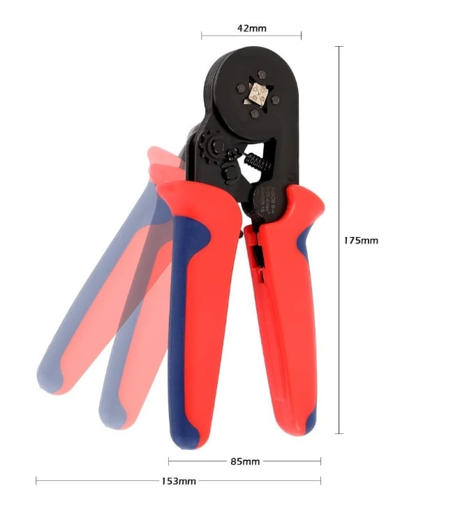 Lighteme Ratchet Tubular Terminal Wire Crimpers Set